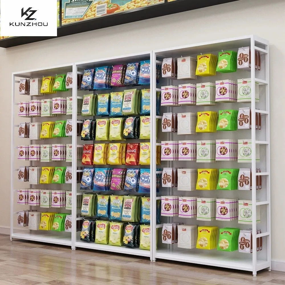 Supermarket small shelves, mobile phone accessories display cabinets, free combination of snacks, hooks, accessories, convenienc