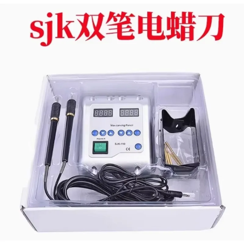 

Wax Knife, Double Pen Science and Technology Electric Crayon Adjustable Temperature Heating Pens Oral Wax Spoon