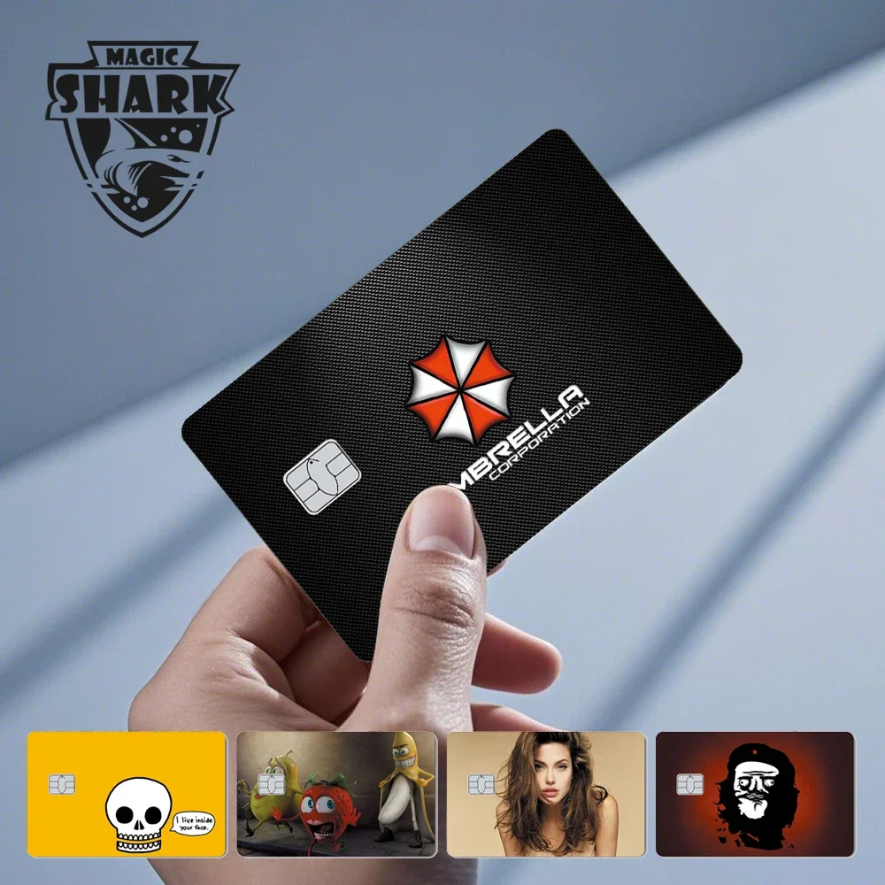 

Funny Jenus Panda Army Skull Pretty Women Matte PVC Waterproof Skin Cover Sticker for Debit Credit Card