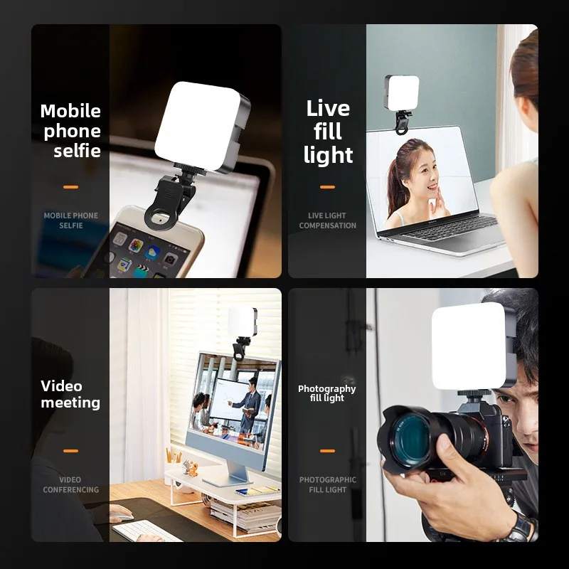 Mini tasca portatile luce di riempimento video fotografia bellezza LED telefono selfie