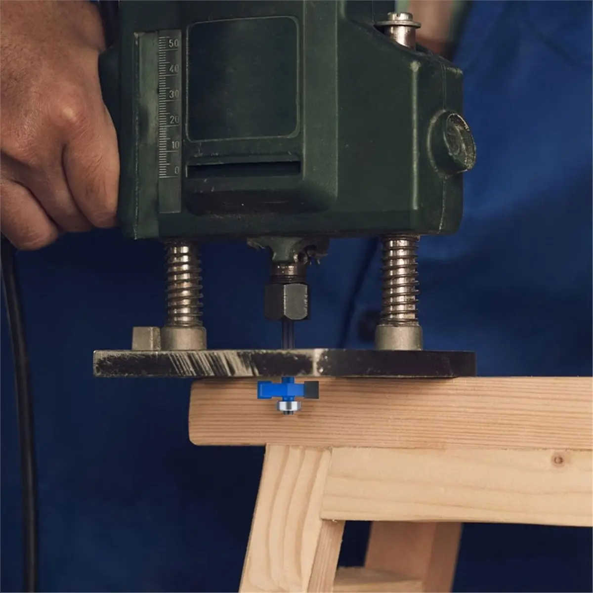 4 Pc Rabbet Router Bit Set, 1/4