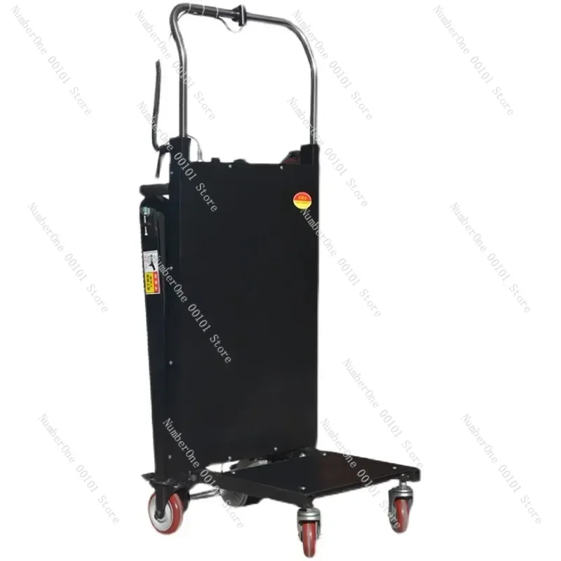 400KG Electric Stair Climbing Vehicle Cargo Handling Cart Crawler-type Up and Down Stair Climber Folding Hand Trolley 48V 72AH