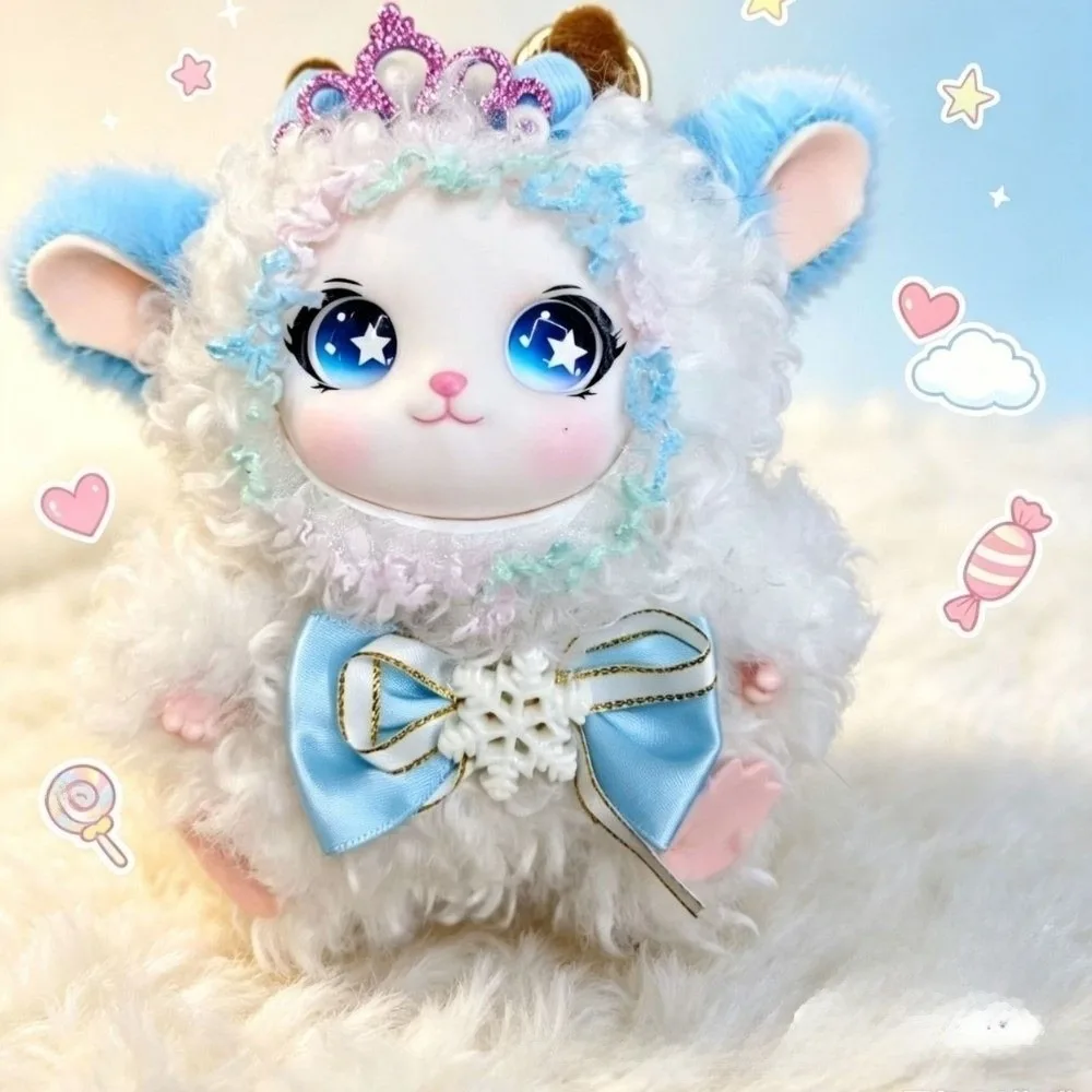Cute Hanging Curly Lamb Keychain Ornaments Decoration Plush Sheep Pendant Kawaii Delicate Plush Doll Pendant Gift For Girls