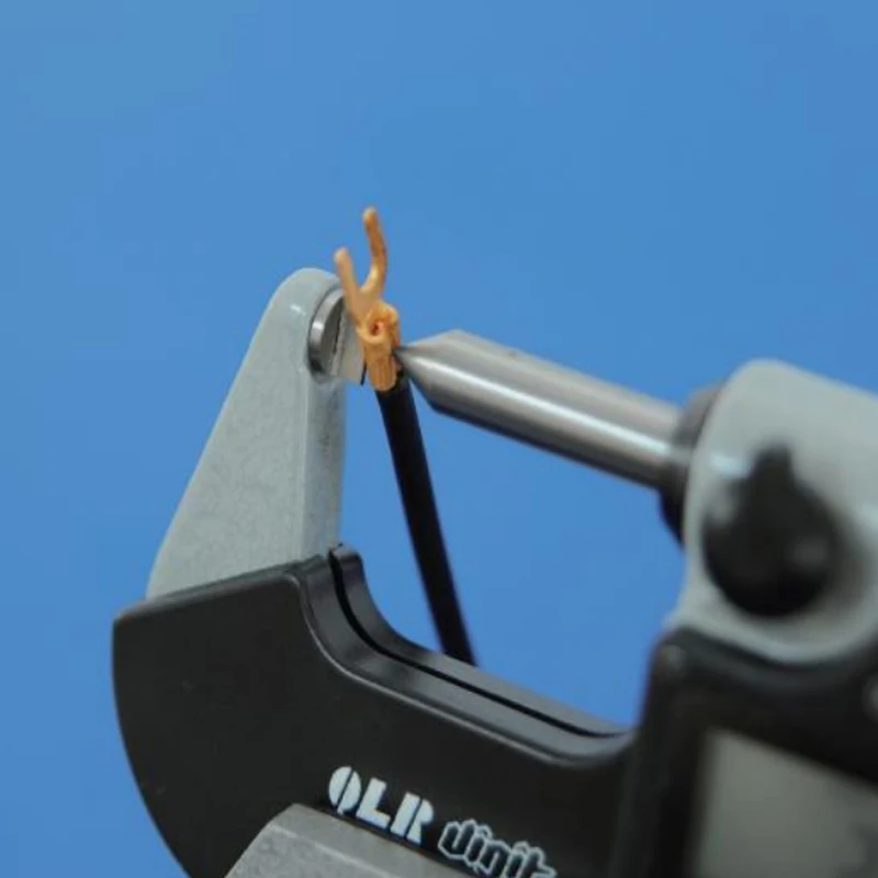 Blade cone tip Mechanical outer diameter micrometer thin sheet pointed end Crimping wire head Single side flat small gap depth