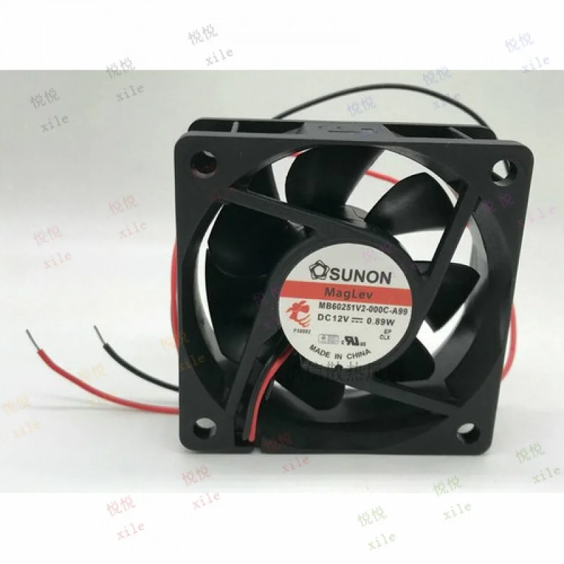 

L+ for SUNON MB60251V2-000C-A99 DC12V 6025 2-wire magnetic levitation silent fan
