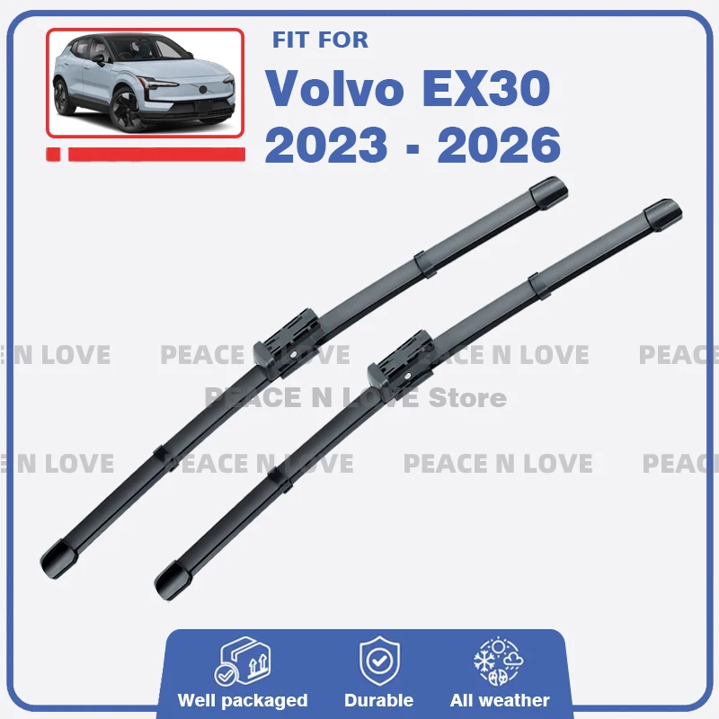 

Щетки стеклоочистителя для Volvo EX30 2023-2026, 2 шт., для лобового стекла, резиновые, автоаксессуары