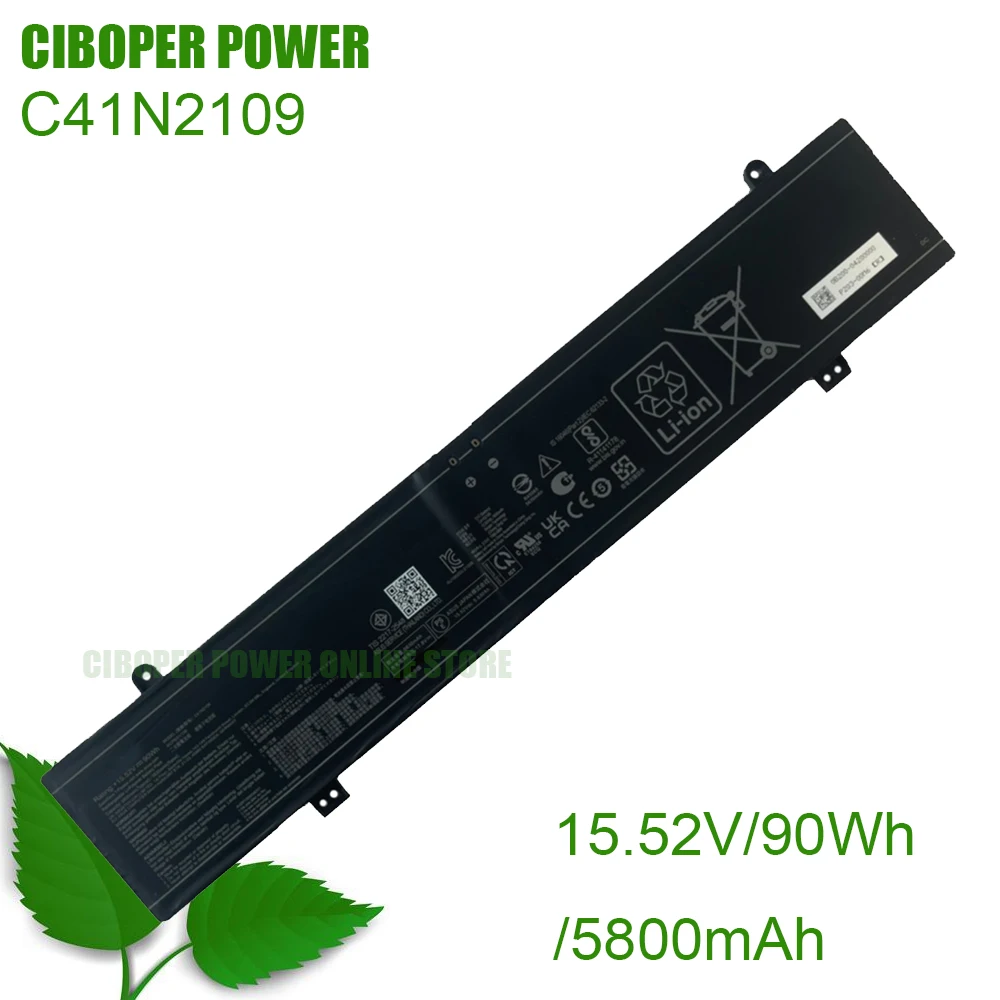 CP baterai Laptop Notebook 15.52V/5800mAh/90Wh Notebook untuk aliran X16 GV601RE-M5057X Notebook Notebook