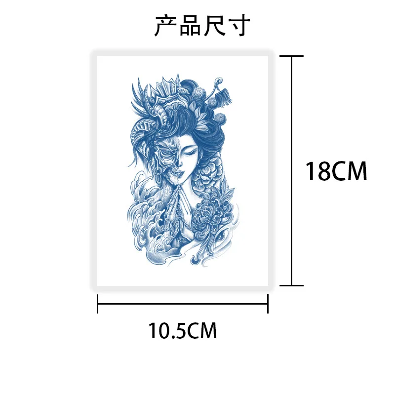 Herbal Juice Tattoo with Juice Flower arm semi-permanent lasting waterproof and sweat proof Juice tattoo sticker 2