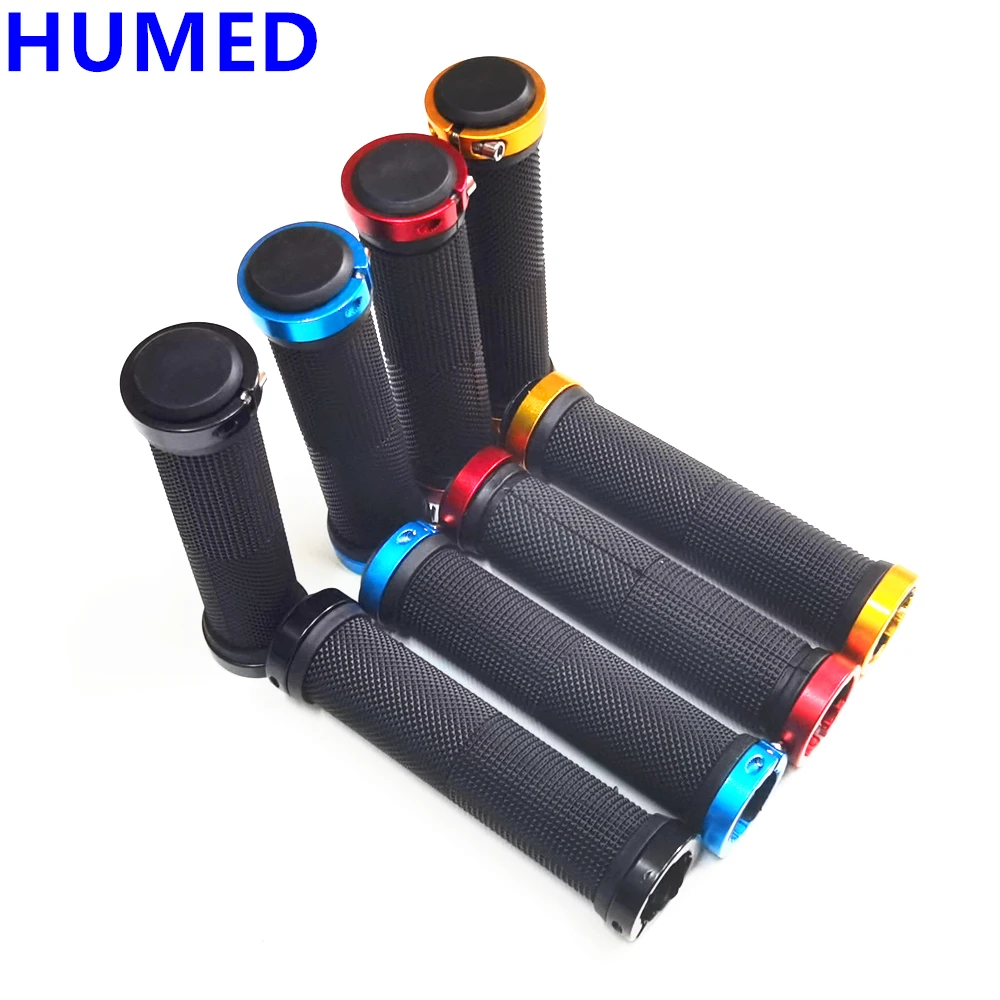 

New Bicycle Rubber Grips MTB Alloy Lock Bilateral Lock Handlebar Grips Anti Slip Cycling Handlebar Sleeve Bicycle Accessories