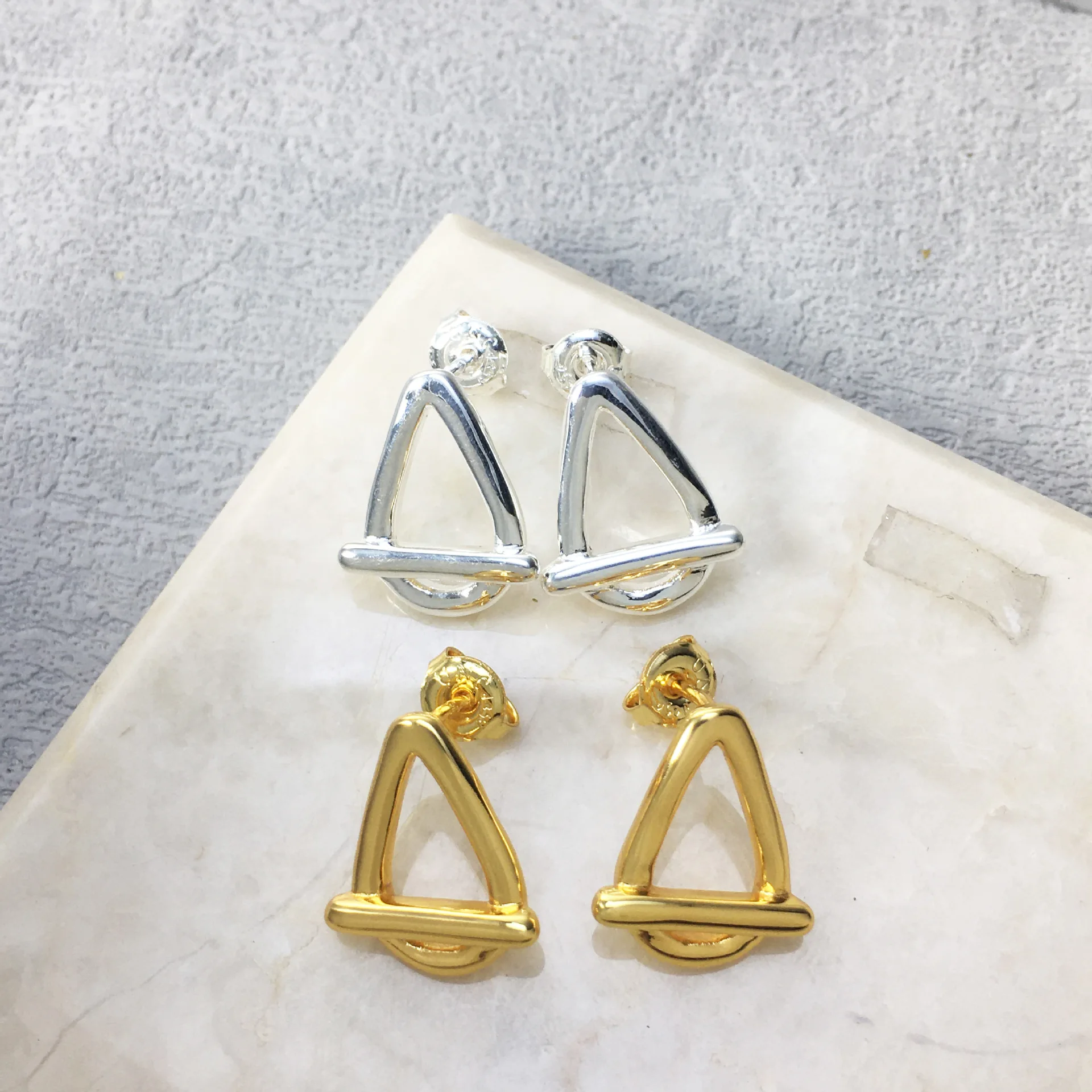 Spain tide brand UNOde50 water drop geometric fashion earring nail light luxury cross-border e-commerce accessories a hair