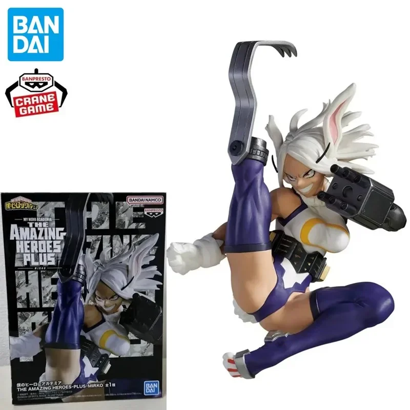 In stock Bandai Original My Hero Academia THE AMAZING HEROES-PLUS-MIRKO Anime Action Figures Model Toys desktop Ornament Gifts