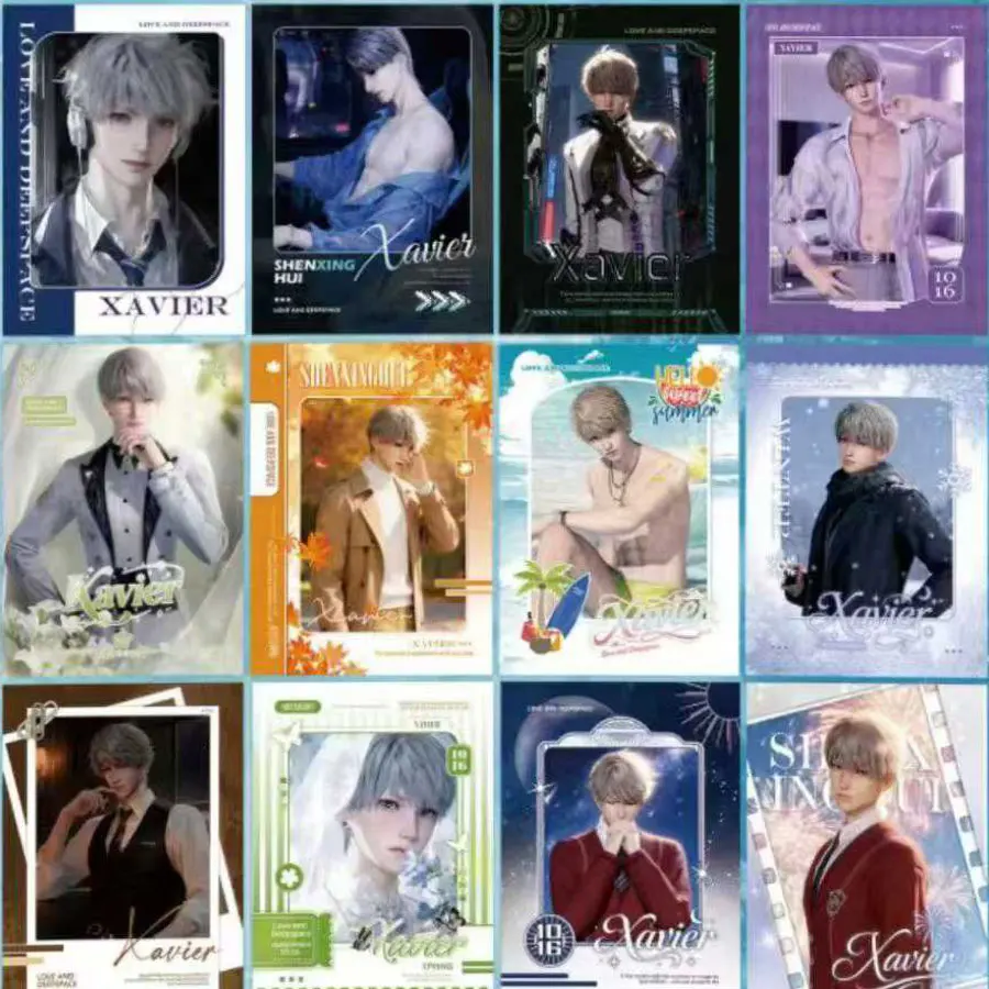 Коллекция карточек в стиле аниме «Любовь и глубокое пространство», складной дизайн для демонстрации коллекционных карточных игр премиум-класса