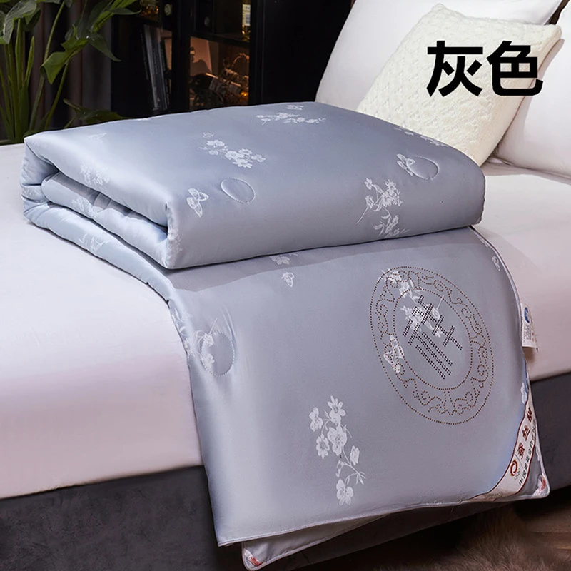 

Silk quilt spring autumn quilt luxury silk winter quilt home hotel high quality comforter two-in-one quilt core gift quilt