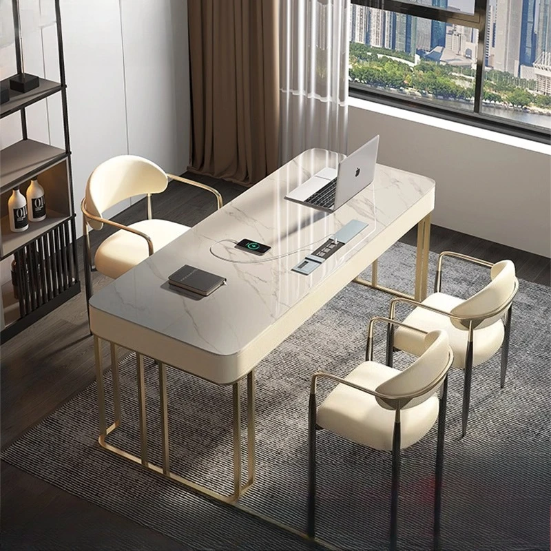 

Bedroom Reception Office Desk Standing Vanity Luxury Working Office Desk Gaming Designer Mesa De Computador Office Furniture