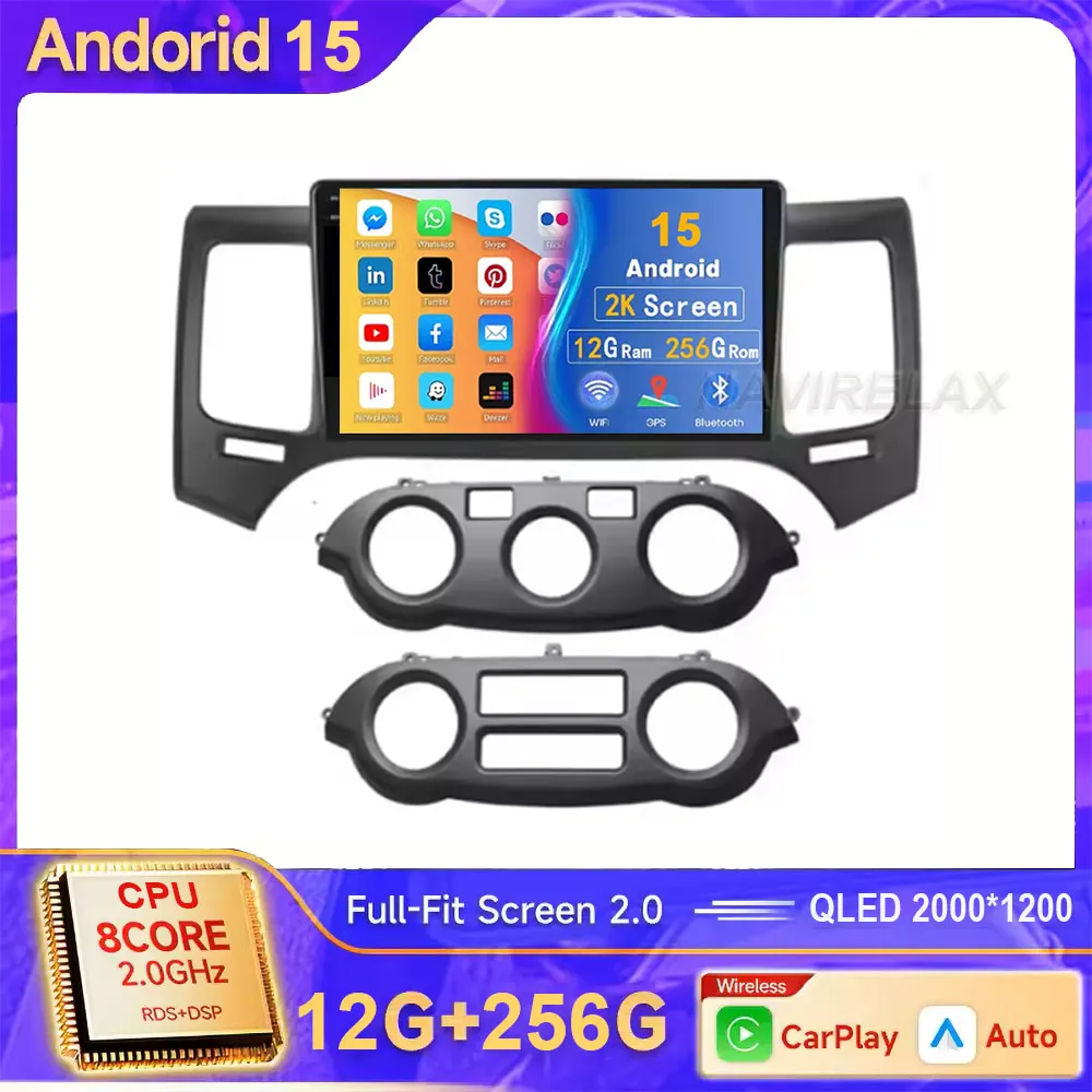 Android 15 LHD Radio de coche para Kia Magentis 2008-2010 para Kia Optima 2009-2010 reproductor de vídeo Multimedia navegación GPS Carplay + Auto