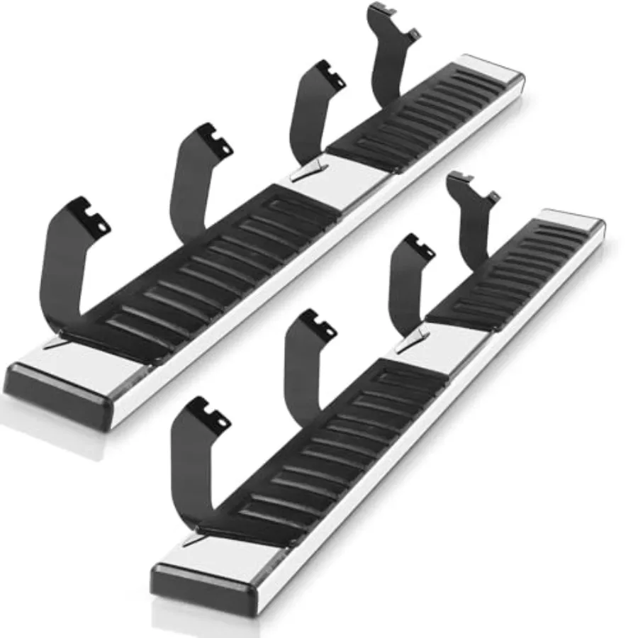 

6 inches Crew Max Cab Running Boards for 2022-2025 Tundra - Mirror Stainless Steel Side Steps Rails Nerf Bars 4 Full Size Doors