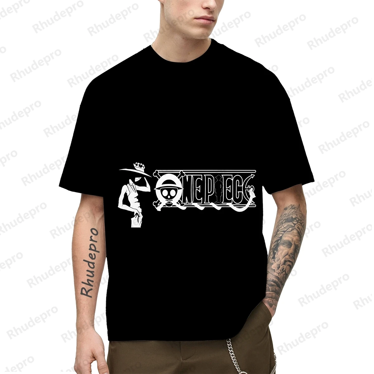 

T-Shirt Short Monkey D Luffy Children's One Piece Men 5XL Tee Harajuku Style Roronoa Zoro Tops Streetwear Clothing T-shirts 2024