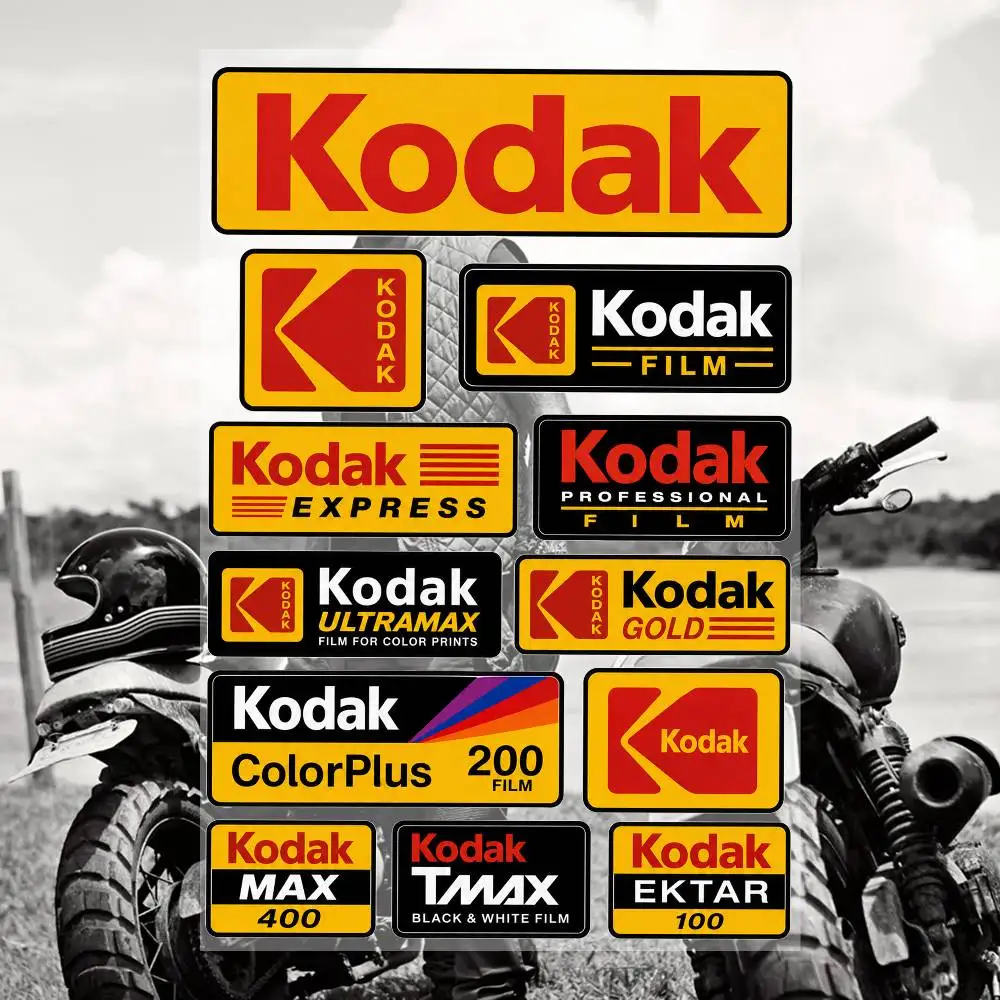 Autocollants en vinyle imperméables K-odaK- pour voiture, moto, vélo, skateboard, ordinateur portable, bouteille, téléphone