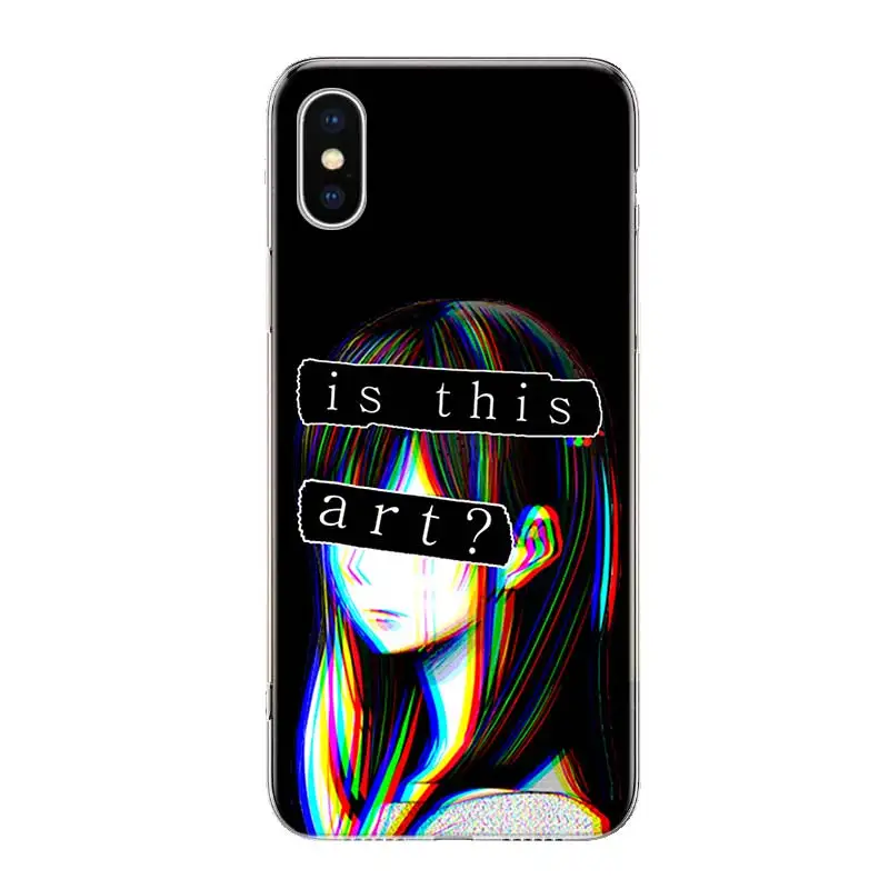 Sad Anime Aesthetic Senpai For iPhone 16 15 14 13 12 11 Pro Max Phone Case X XS XR 7 Plus Print 8 SE Apple Fundas Cover Coque 11