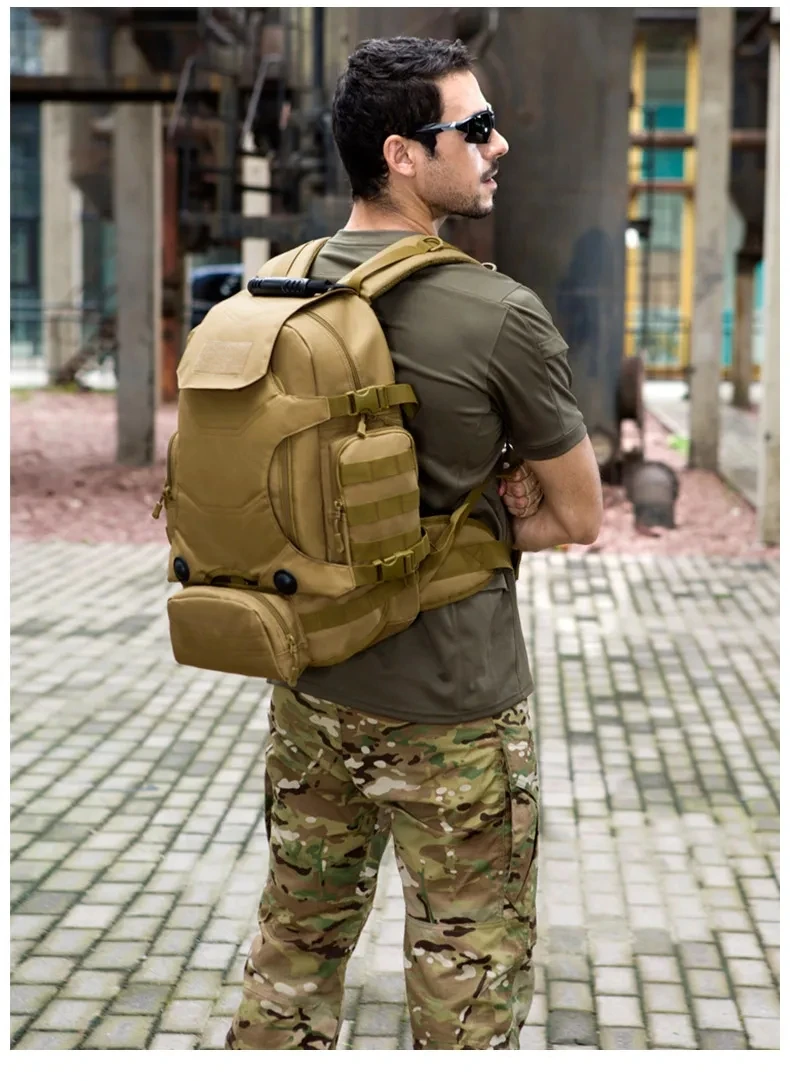 40L Multi functional Outdoor Backpack Cycling City Backpack Multi functional Camouflage Backpack