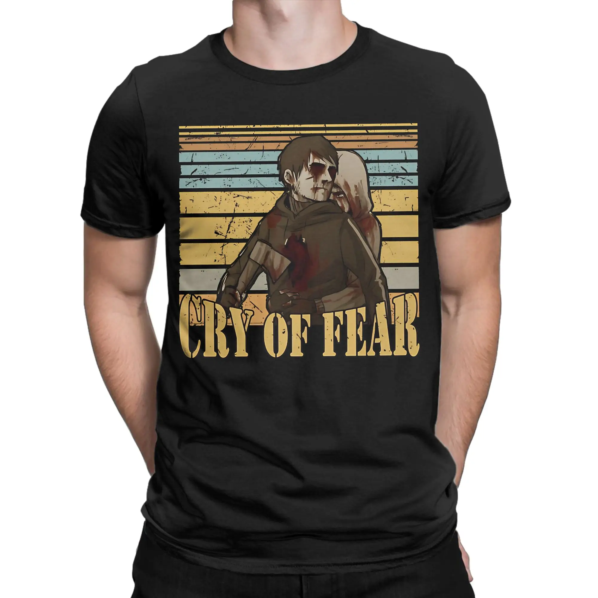 Simon Henriksson Cry of Fear  Graphic Printed T Shirts for Men Women  Pure Cotton  Tee Shirt Clothes