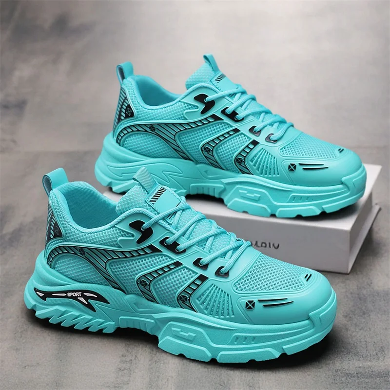 

Men's Summer 2026 New Thick Bottom Heightening Anti-slip Casual Breathable Sports Shoes Fashionable Dad Shoes Mesh Upper
