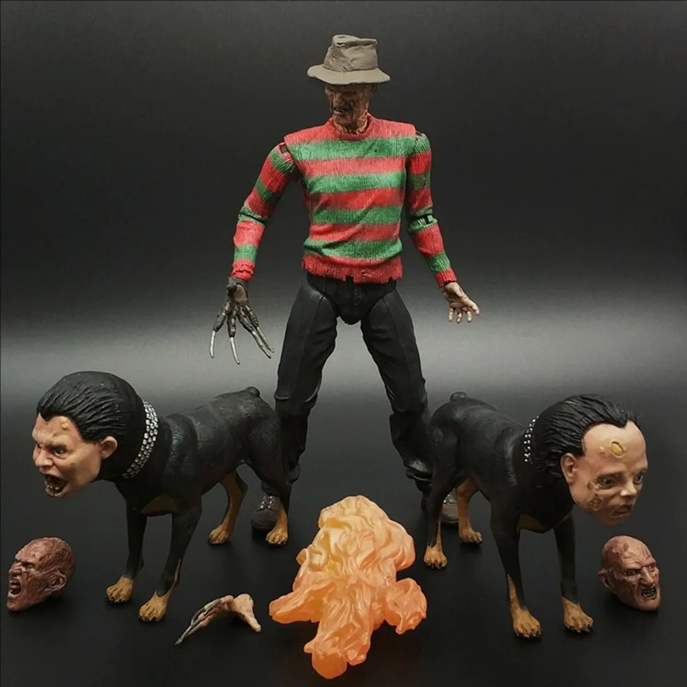 NECA Nightmare Part 2 فريدي عمل الشكل تمثال تحصيل PVC نموذج سطح المكتب لعبة الزينة