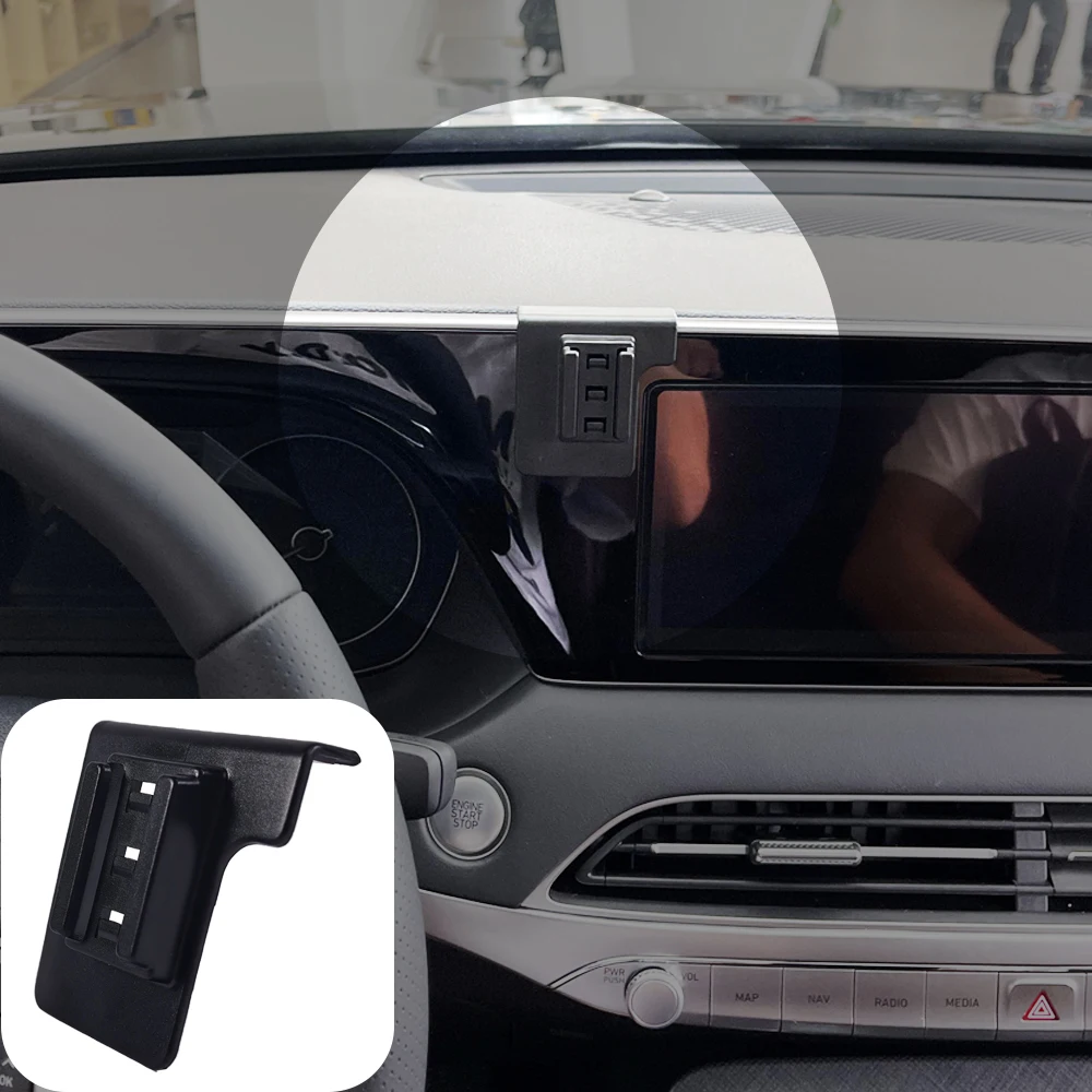 For Hyundai Palisade 2019 2020-2023 Car Phone Holder Wireless Charging Bracket Base Gravity Stand Phone Mount Car Accessories