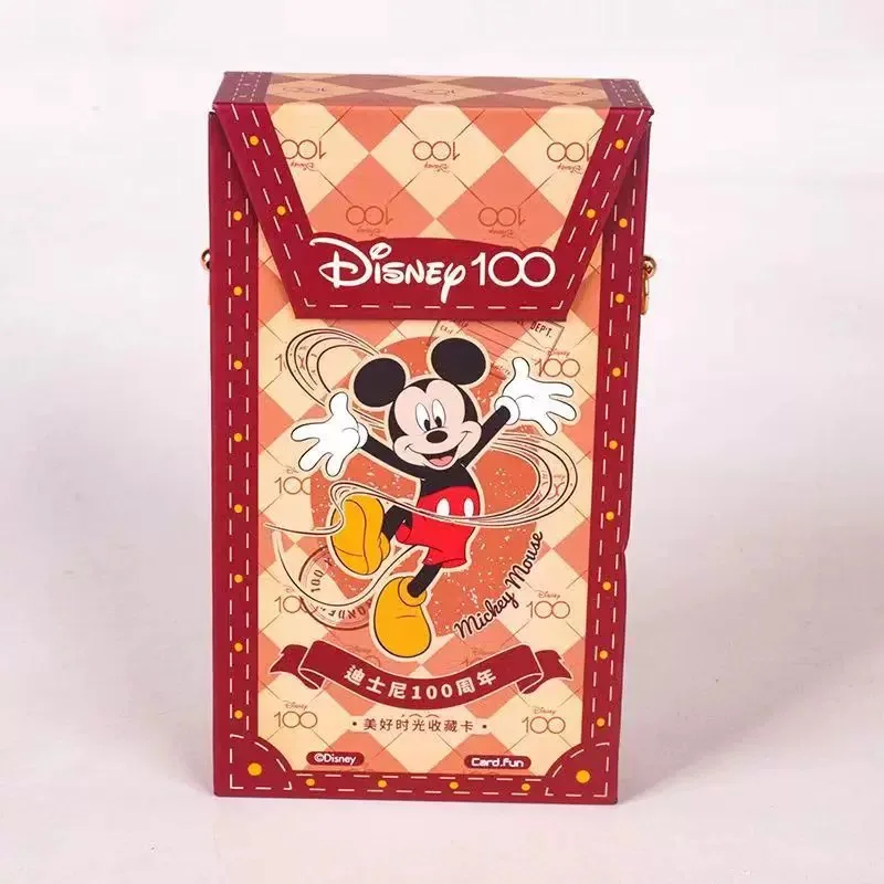 Echte kaart. Fun Disney 100-carnival-serie ruilkaarten kinderen Mickey Friends Zootopia Stitch Bear Collection Card Toy Gifts