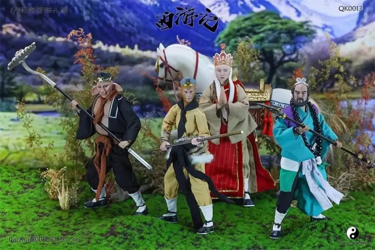 

Qian Kun.MODEL 1/9 Soldier Journey to the West QK008 Tang Sanzang QK0010 Sha Wujing QK0011 Zhu Bajie Action Figure Toy In Stock