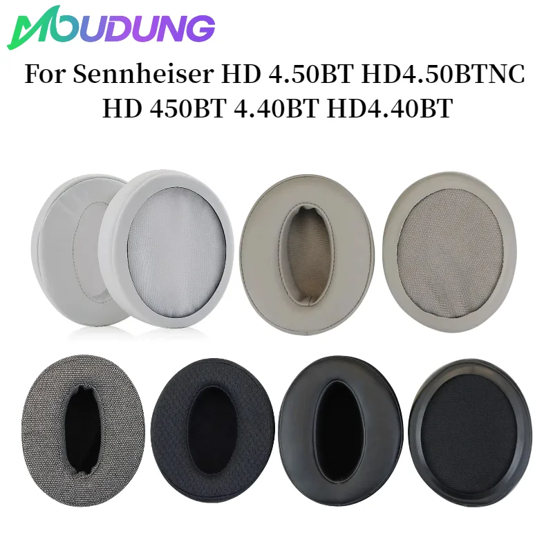 

MOUDUNG Replacement Protein skin memory sponge Earpads For Sennheiser HD 4.50BT HD4.50BTNC Headphones Ear Pads Repairing Parts