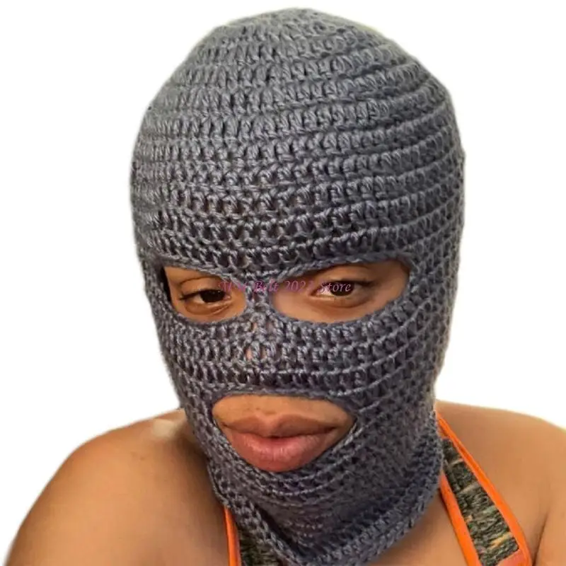 49ME قوس قزح مخطط بالاكلافا هالوين بالاكلافا متماسكة بالاكلافا مقنعين قبعة وشاح للجنسين الشتاء وشاح مقاوم للرياح #3