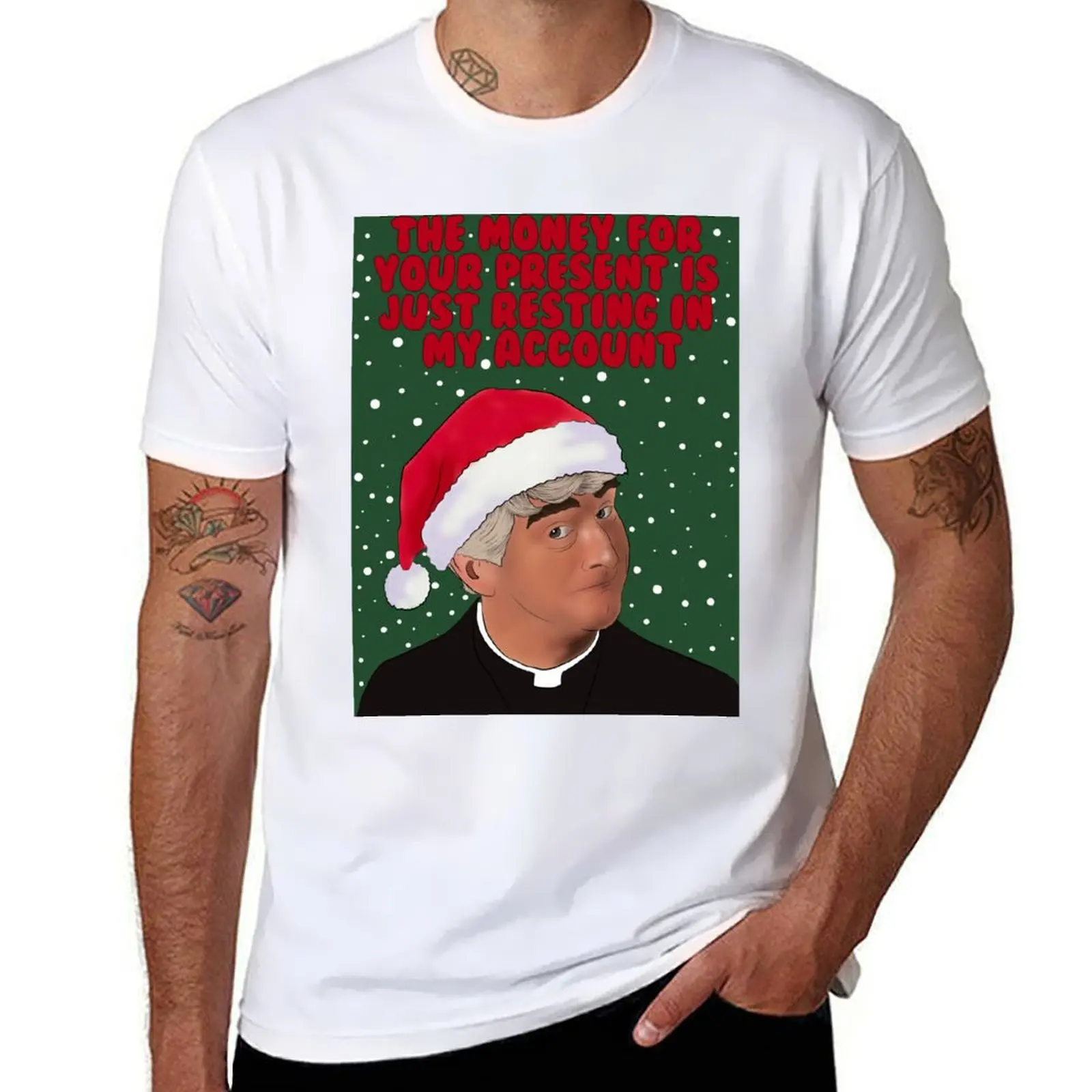 

The Money For Your Present Is Just Resting In My Account Father Ted Christmas Card Greeting Card T-Shirt