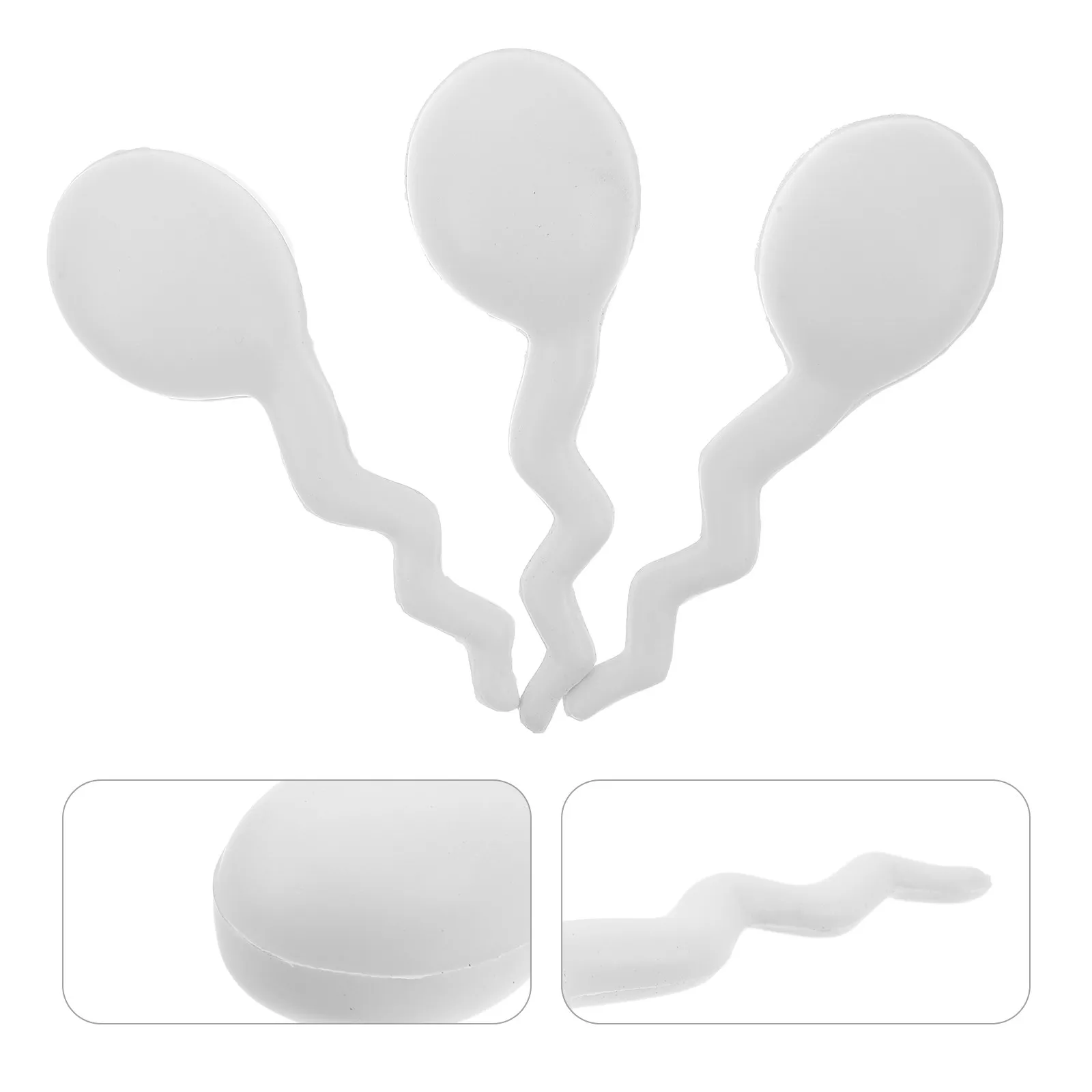 

3Pcs Halloween Prank Fake Tadpole Squeeze Balls Realistic Sponge Fidget Stress Relief Gag Props Stress Relief Balls