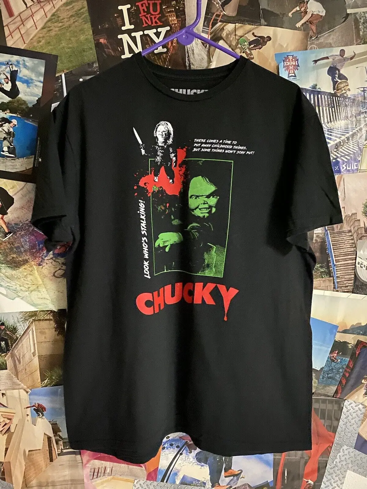 Vintage 2004 Chucky Child’s Play Look Who's Stalking T-Shirt XL NWOT