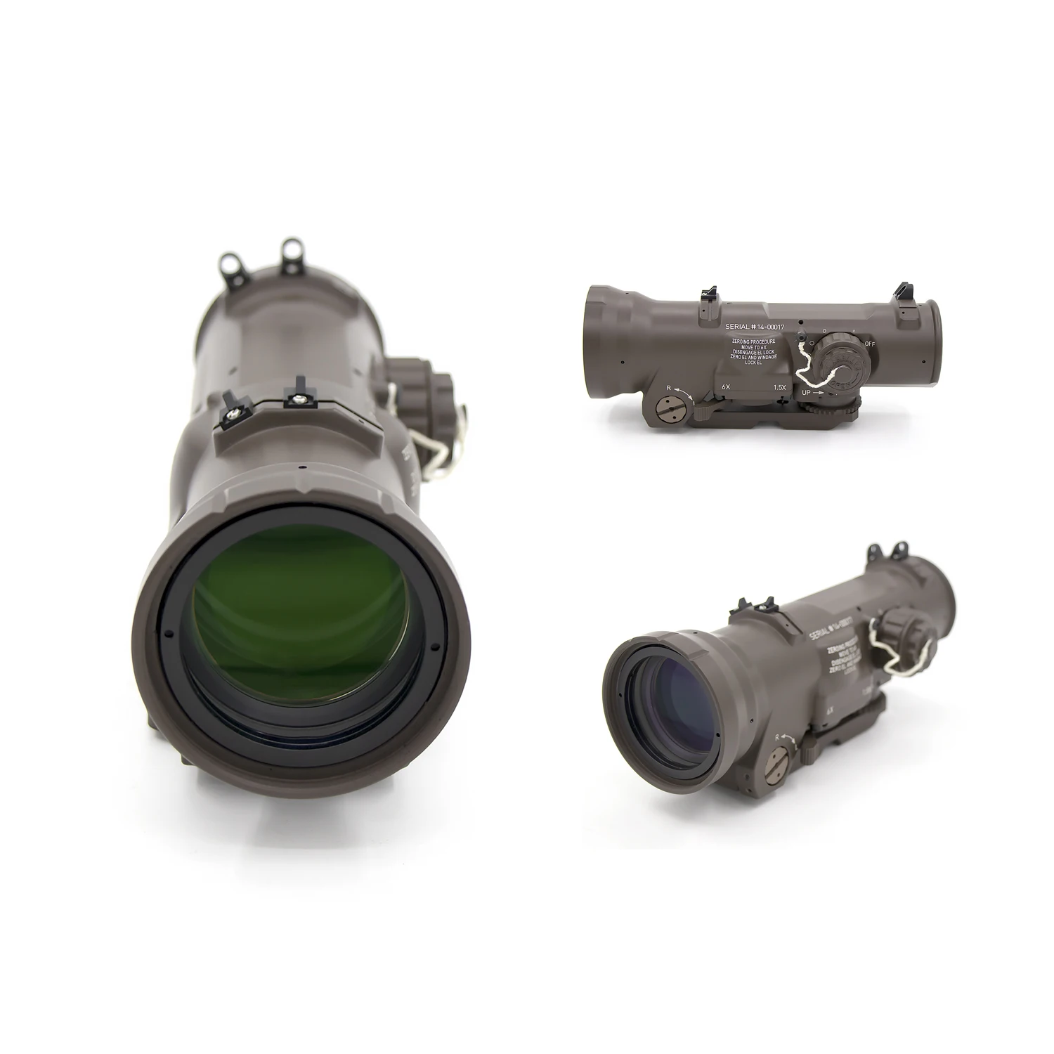 

New DR 1.5-6X Tactical Riflescope - Dual Field of View Reticle Full Mil Spec for Airsoft Hunting Shooting Scope