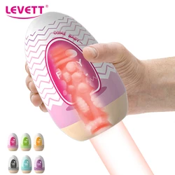 Masturbation Eggs Portable Stimulation Penis Massager Silicone Stretchable Male Masturbator Cup Sex Toys For Men Blowjob Toys