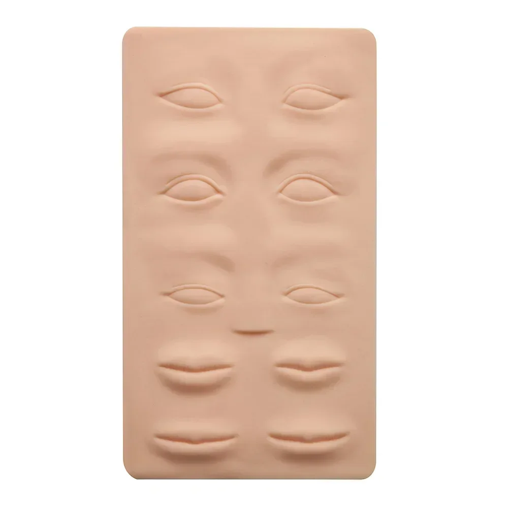 Fausse peau en caoutchouc pour la pratique des eye-bloguges et des tatouages, adaptée à la formation et à l'apprentissage, réversible, 1 pièce