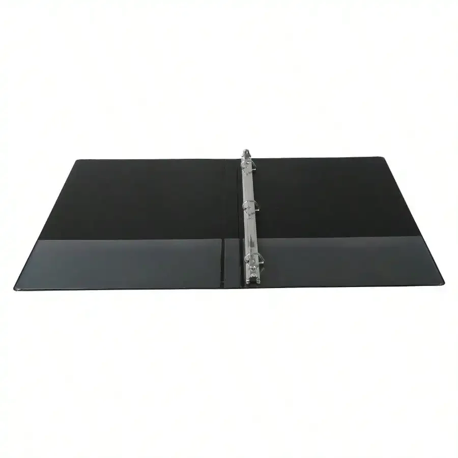 

12-Pack 3-Ring Binder 1" Rings, Holds 220 Sheets, Bulk School Binders for Classroom & Office, Basic View Binder Set