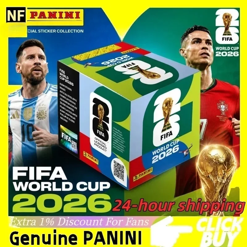 

2026 Genuine Panini Official FIFA World Cup Soccer Card Sticker Pack & Album Limited Edition Collection Soccer Memorabilia Set