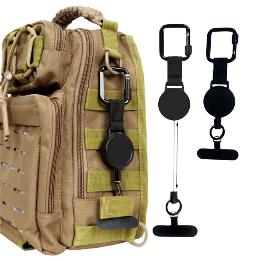 

1 шт./2 шт. противоугонный ремешок для мобильного телефона, ремешок для телефона с выдвижной стальной линией, универсальный запирающийся карабин для телефона, ремешок через плечо