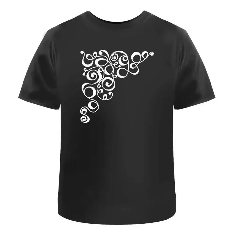 Swirl Corner' Cotton T Shirt Ta006469