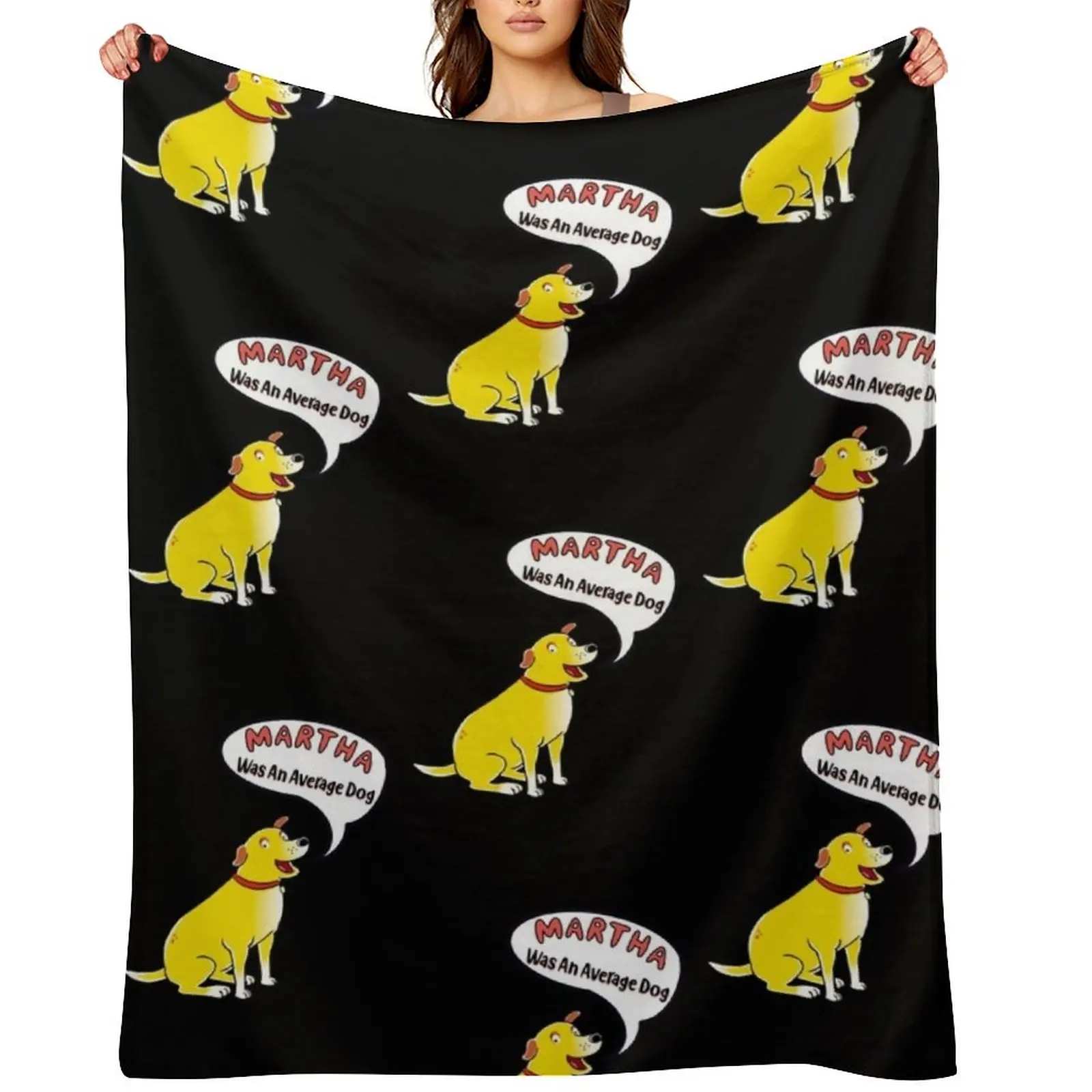 

Martha was an average dog Throw Blanket for babies Kid'S Flannel decorative Blankets