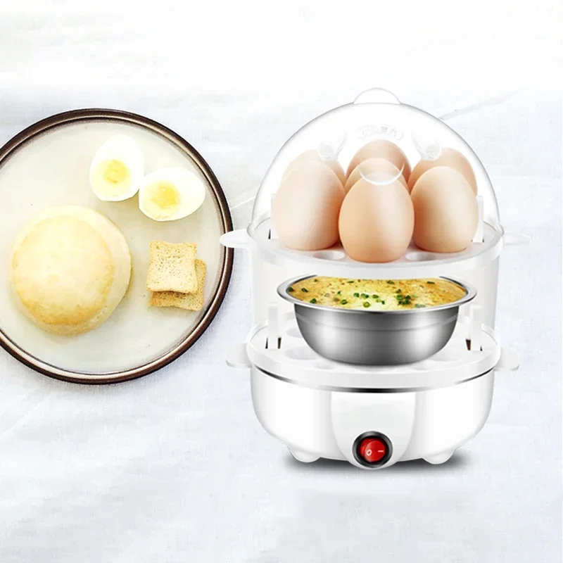 Electric Egg Boiler Universal 7 Egg Boiler Steamer Fried Egg Cooking Tool Kitchen Utensils Breakfast Maker