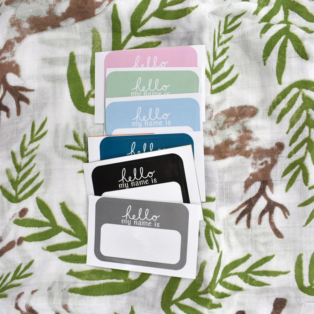 

6 шт. наклейки с именем, милые бирки с именем «Hello», украшение «сделай сам», больничная сумка, раскрытие пола, школа