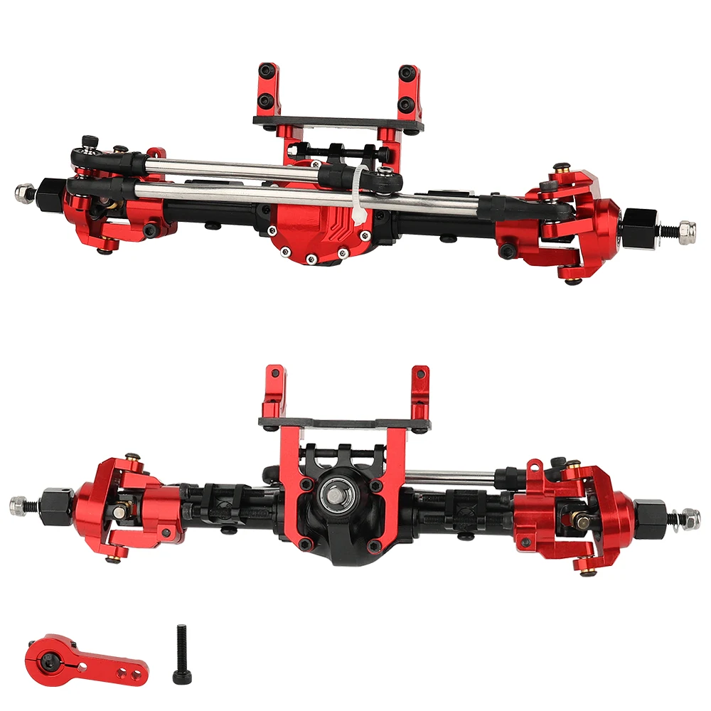 Carbon Fiber Metal Servo Mount Stand with Steering Link for 1/10 RC Crawler Car Axial SCX10 II 90046 AR44 Axle Upgrade Parts - Image 5