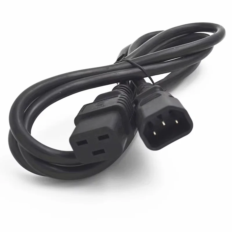 1 unid/lote Cable de extensión de alimentación para servidor UPS C14 a C19PDU, aplicable a 10A a 16A C14-C19