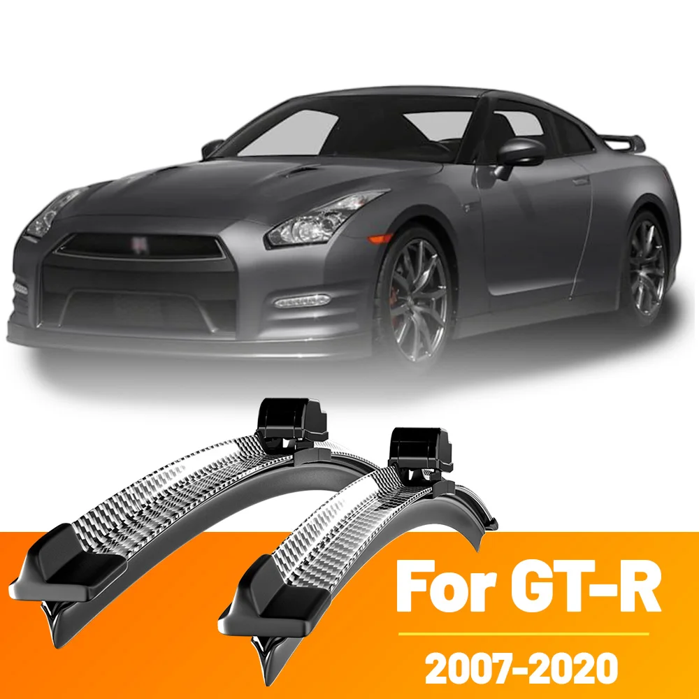 2 Stück Frontscheibenwischer aus Kohlefaser für Nissan GT-R GTR GT R R35 2007-2020 2010 2013 2014 2015