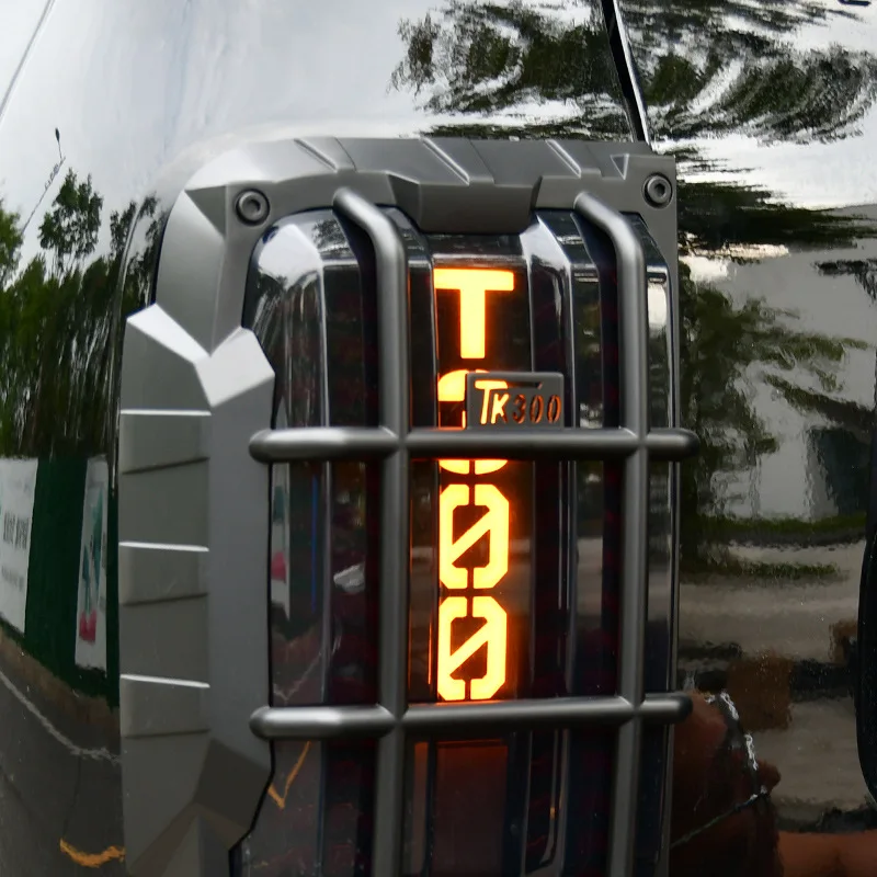 

Mecha Black Rear Light Cover Rear Lamp Cover ABS Car Tail Light Lamp Taillight Tail Light Trim Cover Accessories For Tank 300