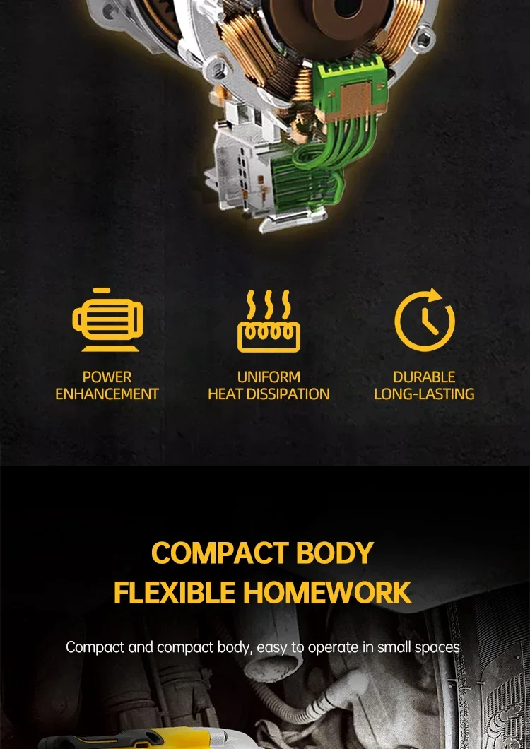 Dewalt DCF892 Hochleistungs-Akku-Schlagschrauber 20V Bürstenlos Elektrowerkzeug 812N.m Leistungsstarker Tragbarer Drehmomentschlüssel – Detail 4